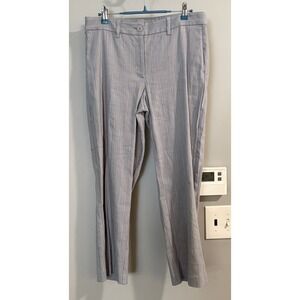 J Jill Pants Pinstripe Linen Blend Stretch Cropped Women's Size‎ 8